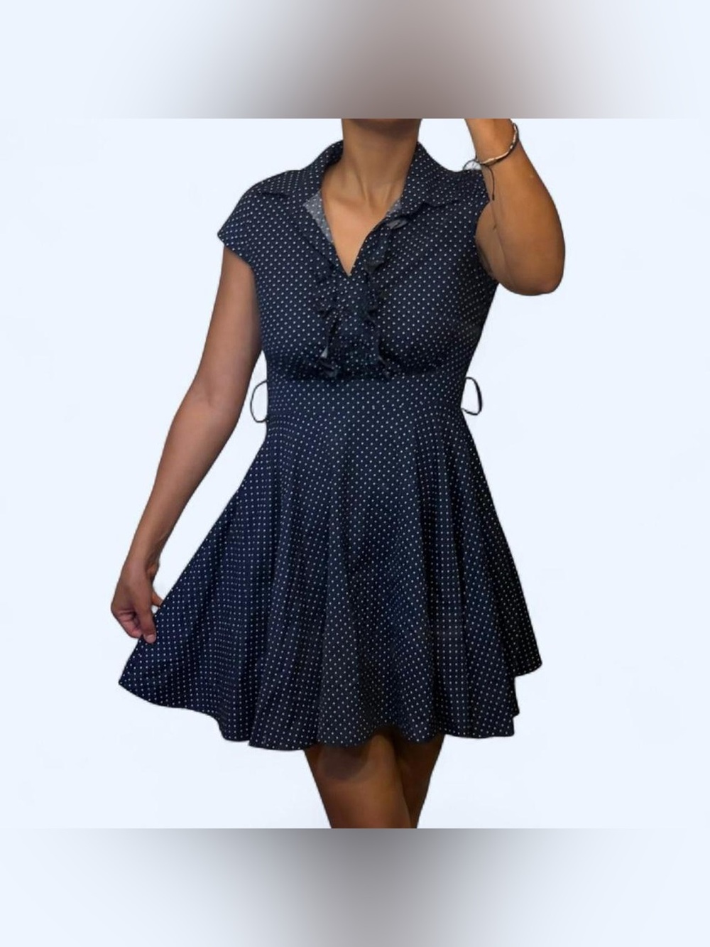 Coquette Polka Dot Ruffle Dress by Baileyblue!